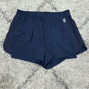 Peloton Women’s Navy Built In Biker Riding Runner Athletic Shorts Size 1X